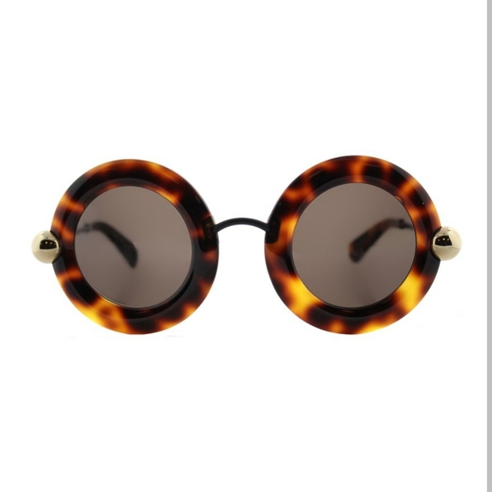 Authentic NEW Christopher Kane Round tortoise sunglasses $540 retail